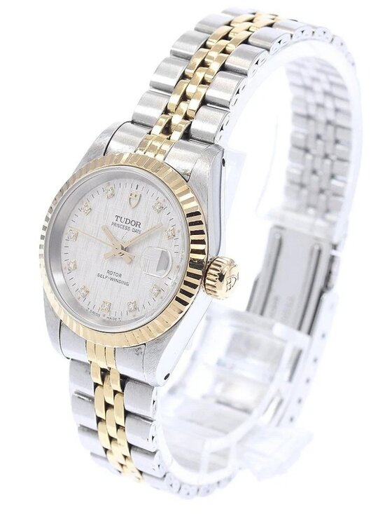 TUDOR Princess date 92413 YG2 tone 10P diamond Automatic Ladies Watch_951090 main image 6